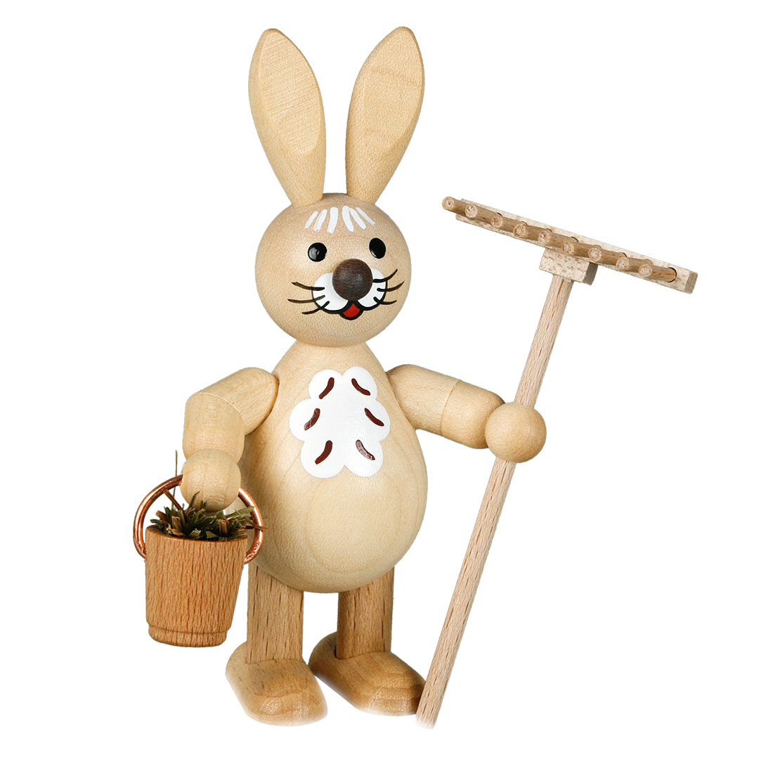 Osterhase „mit Eimer und Rechen“ | Standard | Osterhase | Figurenwelt ...